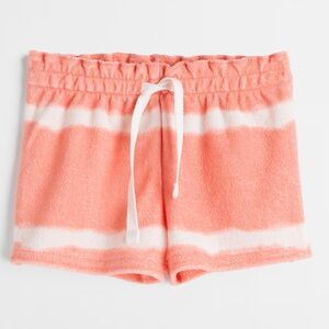 H&M baby terry cloth coral & White Shorts 9month